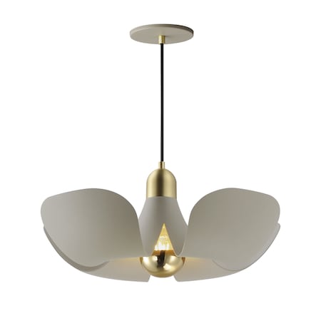 Maxim Lighting Poppy 18'' Pendant, Silver Gold/Satin Brass 11394SGSBR
